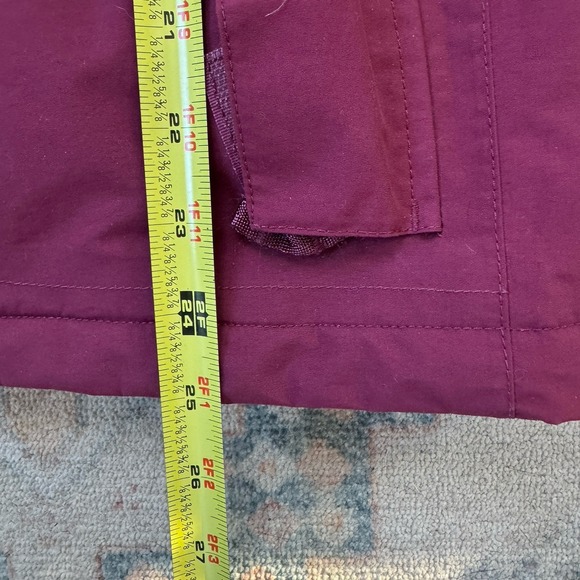 The North Face Decagon Jacket Medium Purple Burgundy Waterproof Warm Rain Snow - Picture 4 of 5